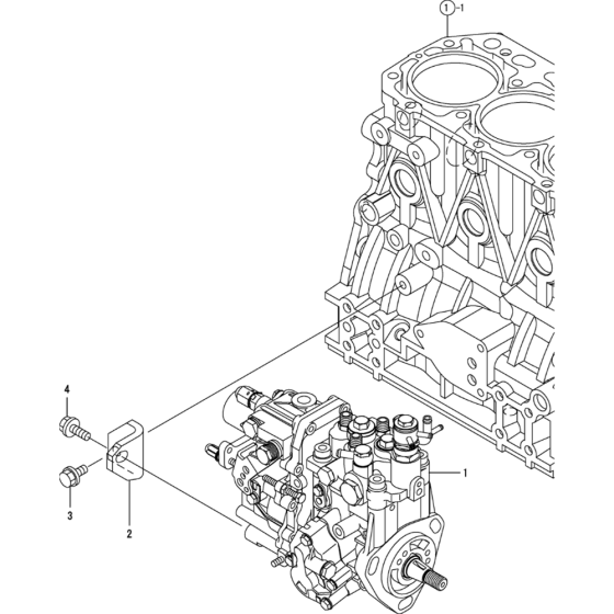 Fuel Injection Pump Assembly for Yanmar 3TNV88-XTBZ Engine