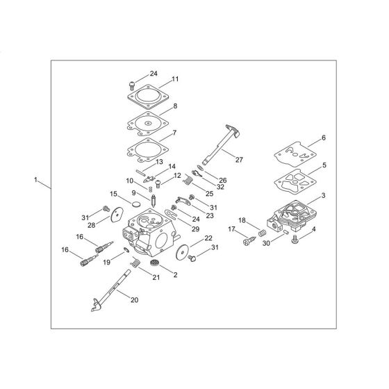 Carburettor for Shindaiwa 402S