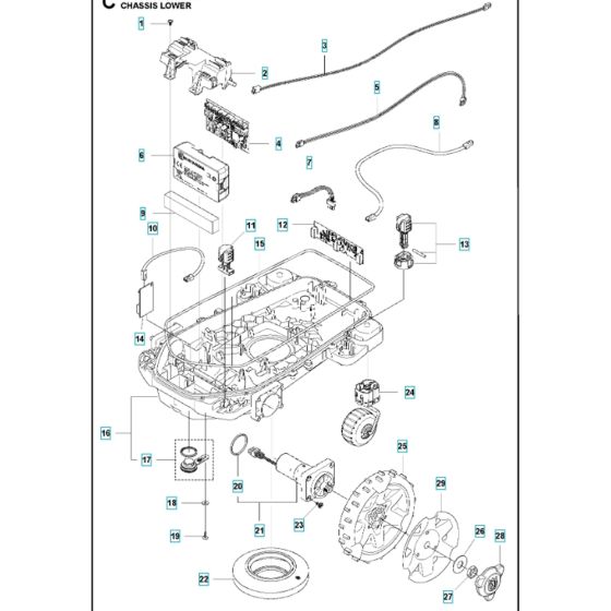Lower Chassis for Husqvarna 405X