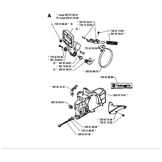 Chain Brake Assembly For Husqvarna 41 Chainsaw