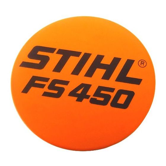 Model Plate for Stihl FS450 - 4128 967 1506