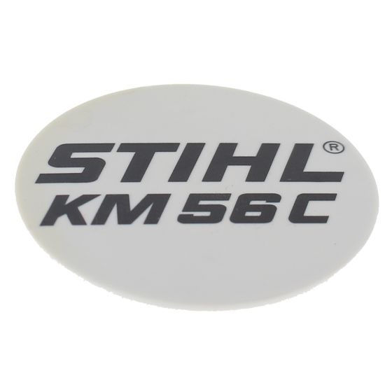 Model Plate for Stihl KM56C Kombi Engines - 4144 967 1504
