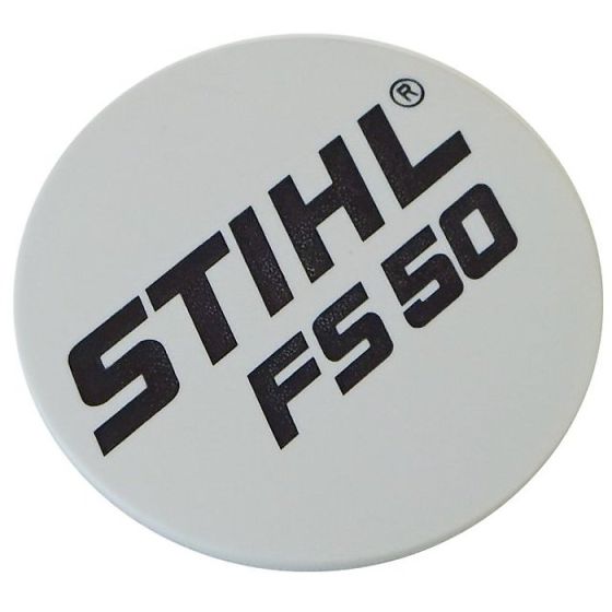 Model Plate for Stihl FS50 - 4144 967 1501