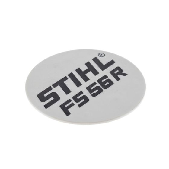 Model Name Plate for Stihl FS56R Brushcutter - OEM No. 4144 967 1503