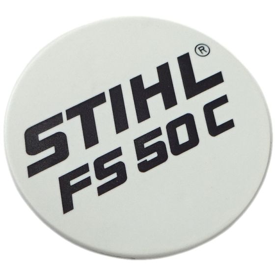 Model Plate for Stihl FS50C - 4144 967 1508