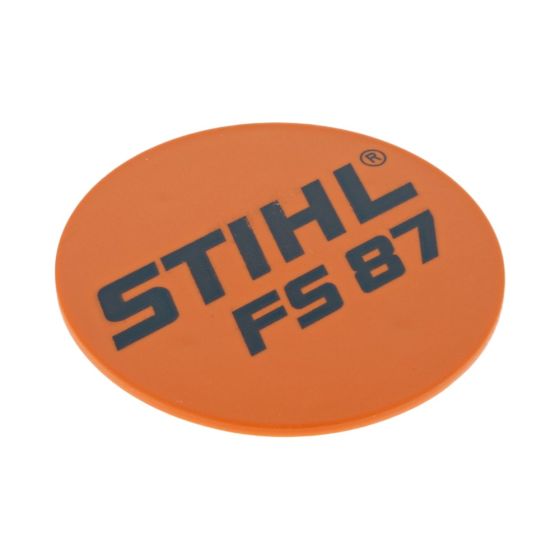 Model Plate for Stihl FS87 Brushcutter - OEM No. 4180 967 1541