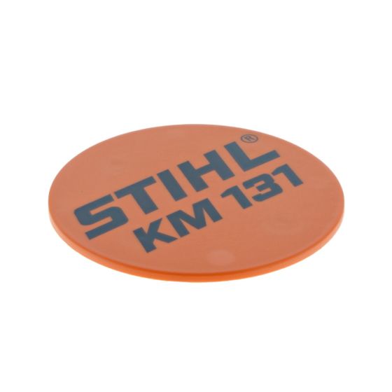 Model Name Plate for Stihl KM131 Petrol Kombi Engine - OEM No. 4180 967 1560