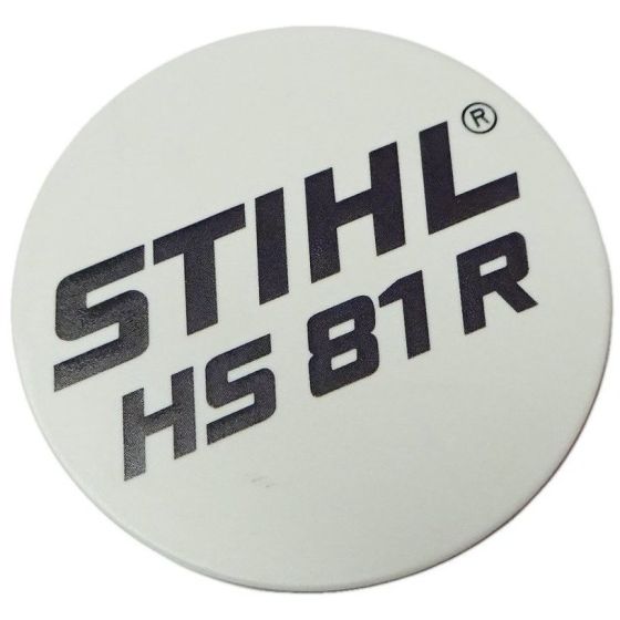 Model Plate for Stihl HS81R - 4237 967 1500