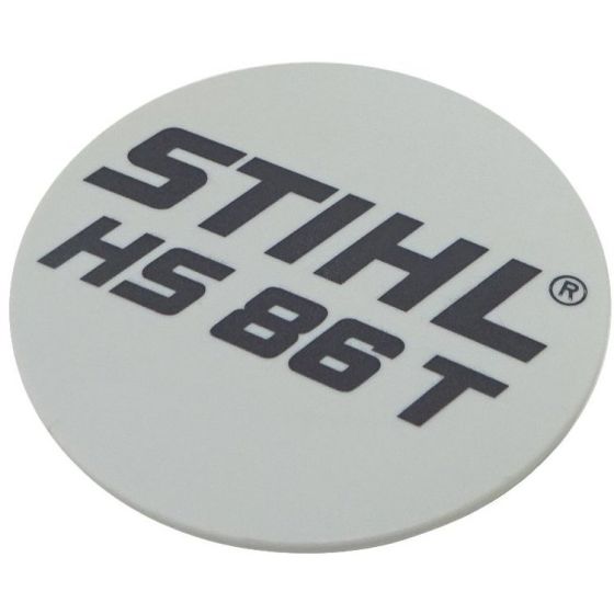 Model Plate fits Stihl HS86T - 4237 967 1502
