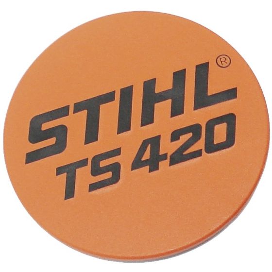 Model Plate for Stihl TS420 Disc Cutter - 4238 967 1501