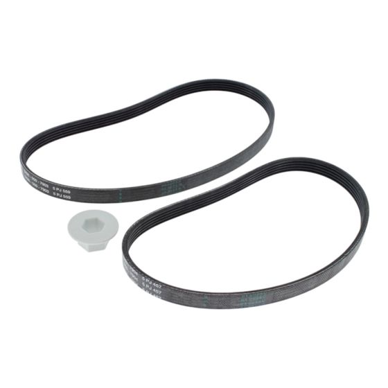 Set of Multi-rib Belts for Stihl TS440 Disc Cutter - 4238 007 1004
