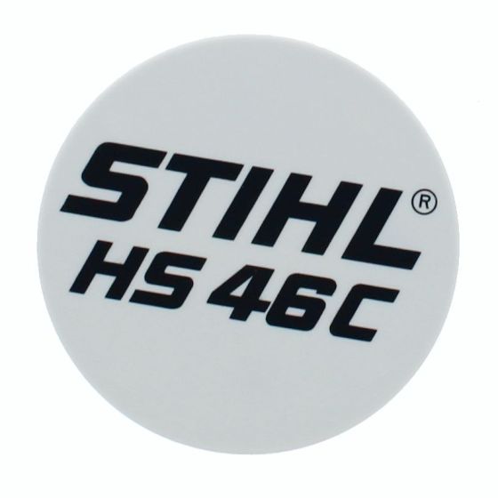 Model Plate for Stihl HS46CE Hedge Trimmer - 4242 967 1501