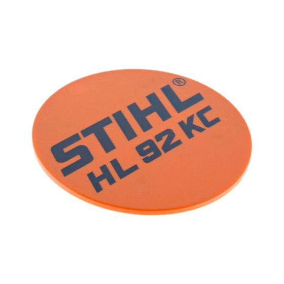 Model Plate for Stihl HL92KC Extended Reach Hedgetrimmers - OEM No. 4243 967 1502