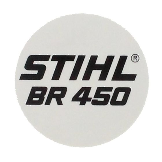 Model plate for Stihl BR 350, BR 430, BR 450 Blowers - 4244 967 1506