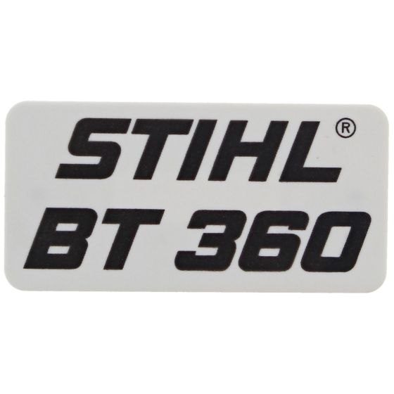Model Plate for Stihl BT360 Earth Auger - 4308 967 1501