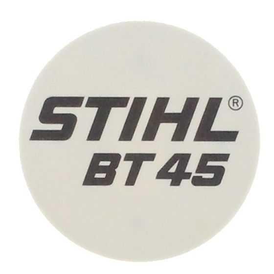 Model Plate for Stihl BT45 Auger - 4314 967 1500