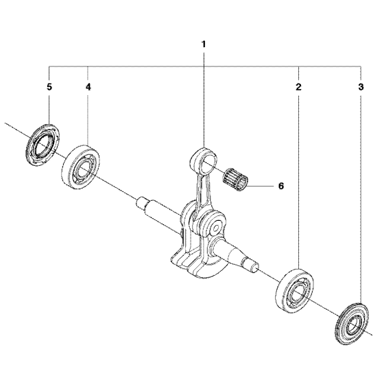 Crankshaft Assembly For Husqvarna 435eii Chainsaw