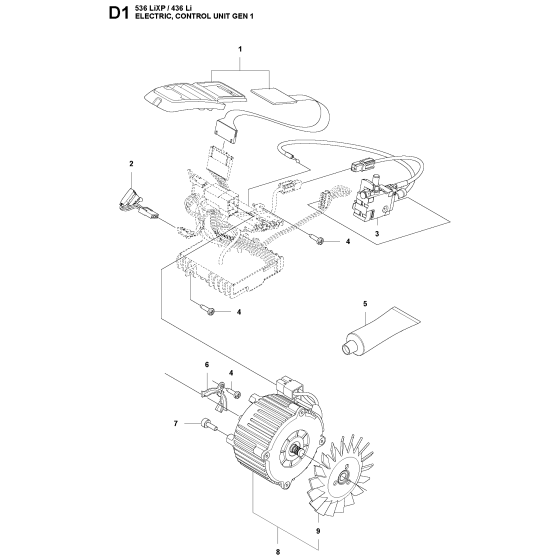 Electrical Assembly For Husqvarna 436li Chainsaw