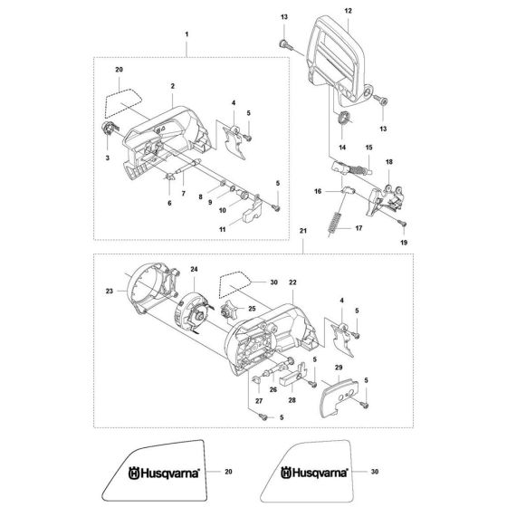Chain Brake Assembly for Husqvarna