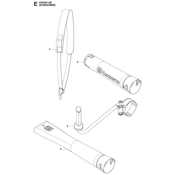 Accessories Assembly for Husqvarna 436LIB Leaf Blower