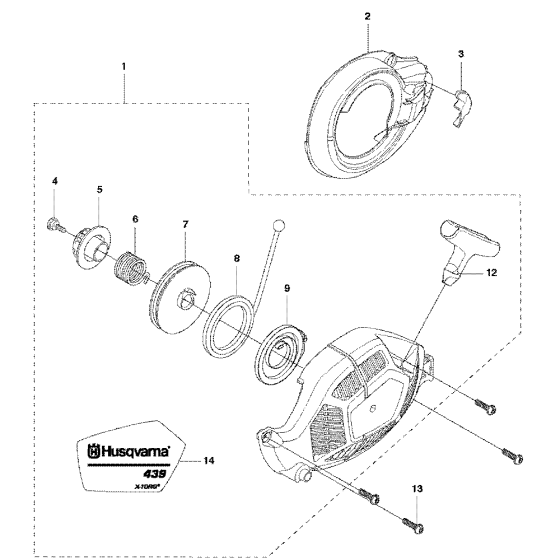 Starter Assembly For Husqvarna 439 Chainsaw