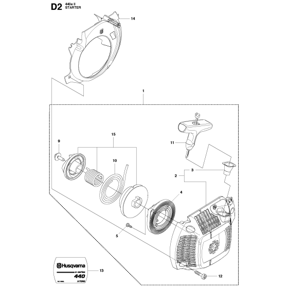 Starter Assembly for Husqvarna