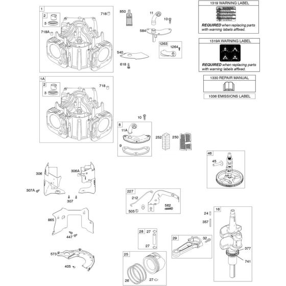 Camshaft, Crankshaft & Piston