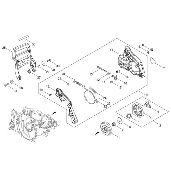 Chain Brake for Shindaiwa 451S