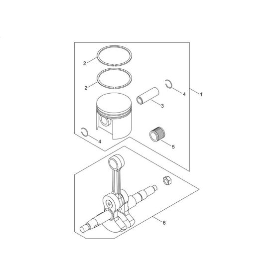 Piston & Crankshaft for 452S