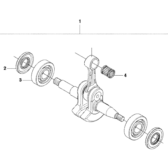 Crankshaft Assembly For Husqvarna 455 Rancher Chainsaw