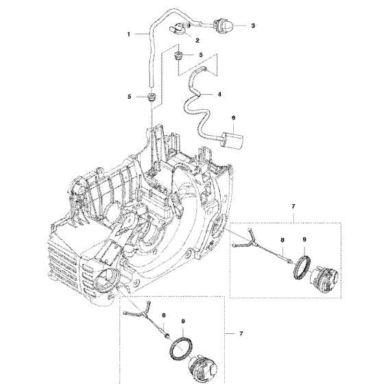 Fuel Tank Assembly For Husqvarna 455 Rancherii Chainsaw