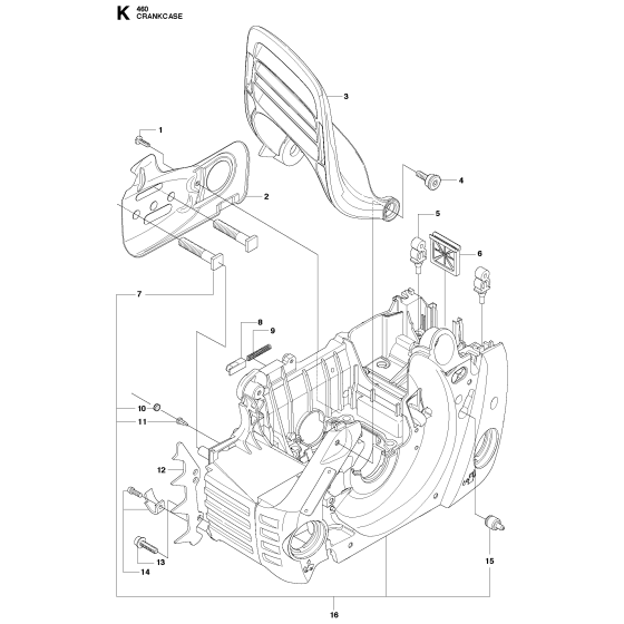 Crankcase Assembly For Husqvarna 461 Chainsaw