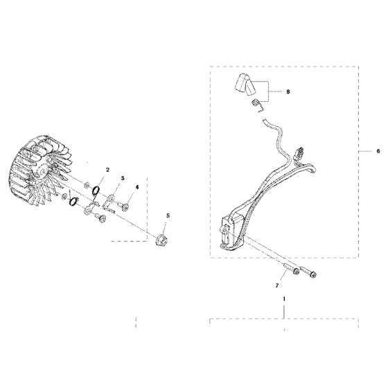 Ignition System Assembly For Husqvarna 465 Rancher II Chainsaw