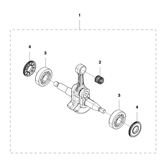 Crankshaft Assembly For Husqvarna 465 Rancherii Chainsaw