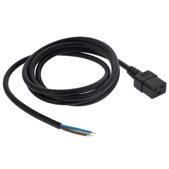 Charge Cable 110v Straight IEC Stripped End fits Skyjack Scissor Lift