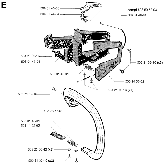 Handle Assembly For Husqvarna 49 Chainsaw