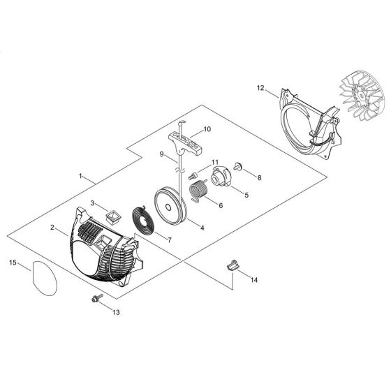 Recoil Starter for Shindaiwa 491S