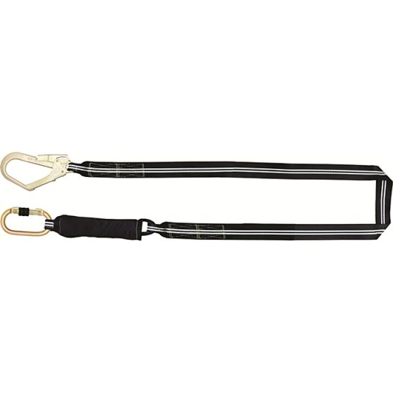 Flame Resistant Shock Absorbing Webbing Lanyard 1 Metre