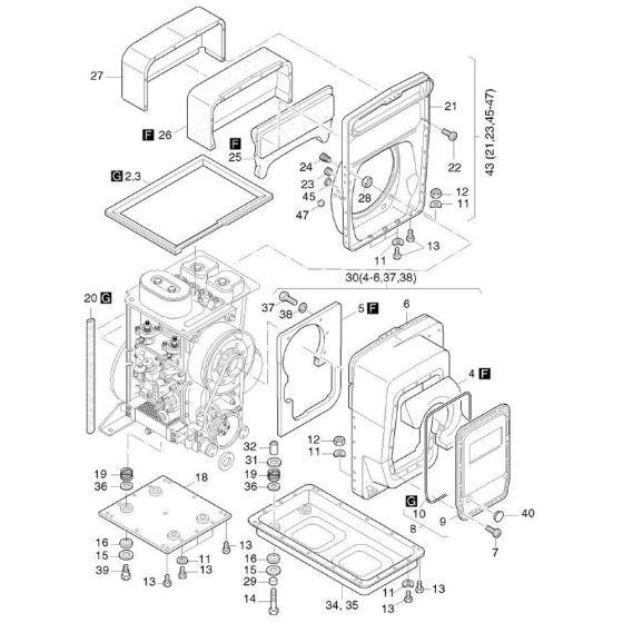 Capsule C/K Assembly for Hatz 4L43C Diesel Engines