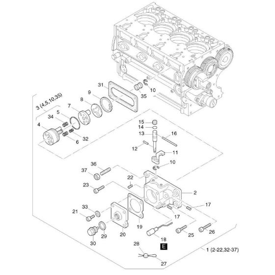 Fuel Device Assembly for Hatz 4M40
