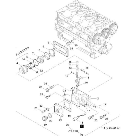 Fuel Device Assembly for Hatz 4M41