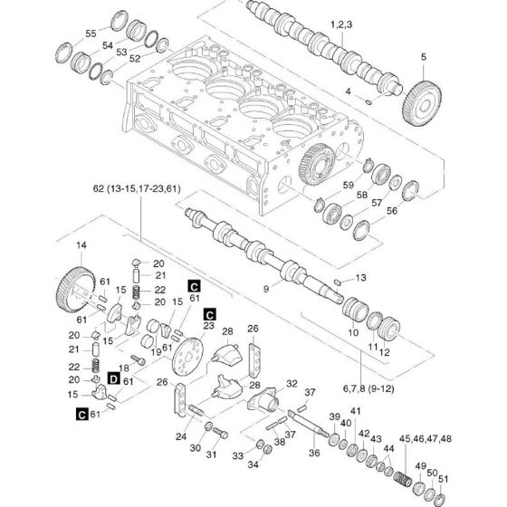 Camshaft, Governor, Timer