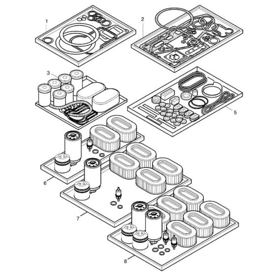 Hatz 4M42 Spare Parts Kit
