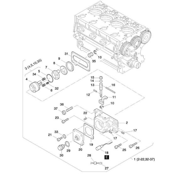 Fuel Device Assembly for Hatz 4M42