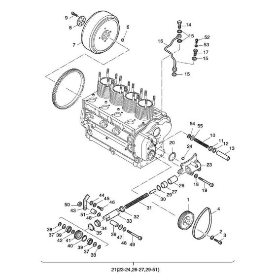 Pulley, Flywheel Assembly