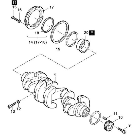 Crankshaft Assembly for Hatz 4M42