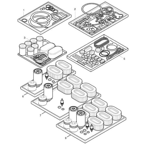 Hatz 4M43 Spare Parts Kit