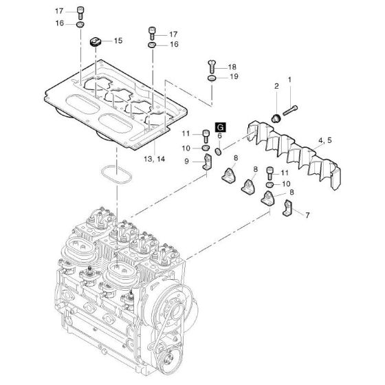 Air Ducting Assembly for Hatz 4M43