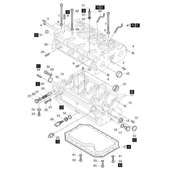 Crankcase Assembly for Hatz 4M43