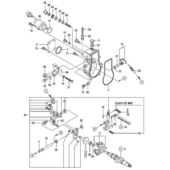 Governor Assembly for Yanmar